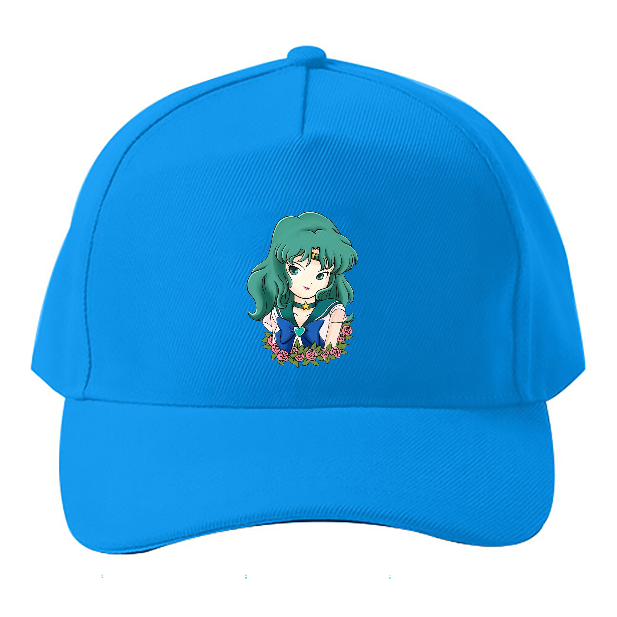 （画像用） 美少女戦士セーラームーン 海王 みちる（かいおう みちる） Sailor Moon Kaiou Michiru ベースボールキャップ 綿100％ 男女兼用 帽子 スポーツ